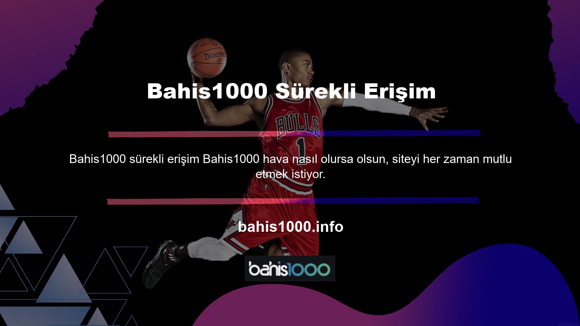 Bahis1000 ne görmek istediğinizi göstermek için teknolojiyi kullanan bir oyundur